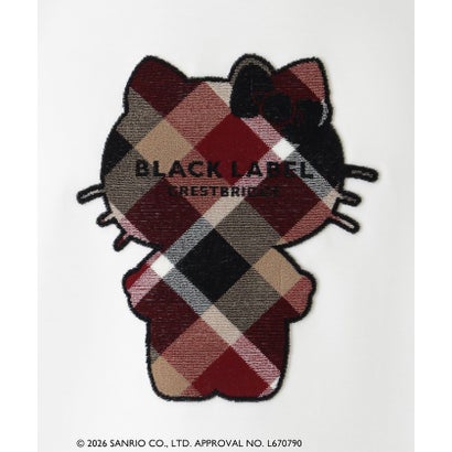 ブラックレーベル・クレストブリッジ BLACK LABEL CRESTBRIDGE 【一部店舗限定】【ハローキティコラボ】クレストブリッジチェックシルエットキティスウェットシャツ （ブラック）｜詳細画像
