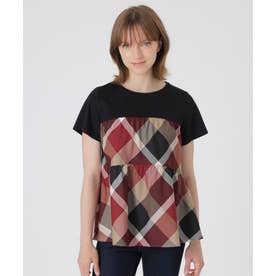 ブルーレーベルクレストブリッジ未使用タグ付Tシャツ&グリーンチェックキャミソール ブルーレーベル・クレストブリッジ BLUE LABEL CRESTBRIDGE クレスト