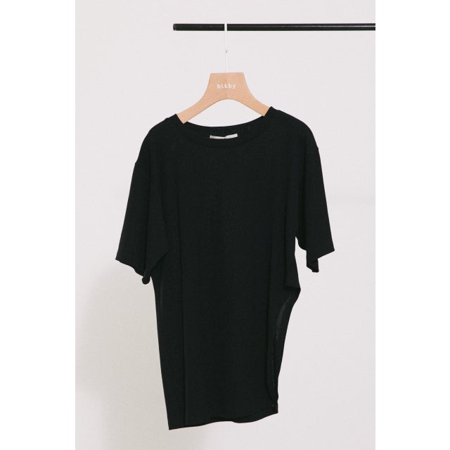 GRECIOUS COOL slit tーshirt BLK