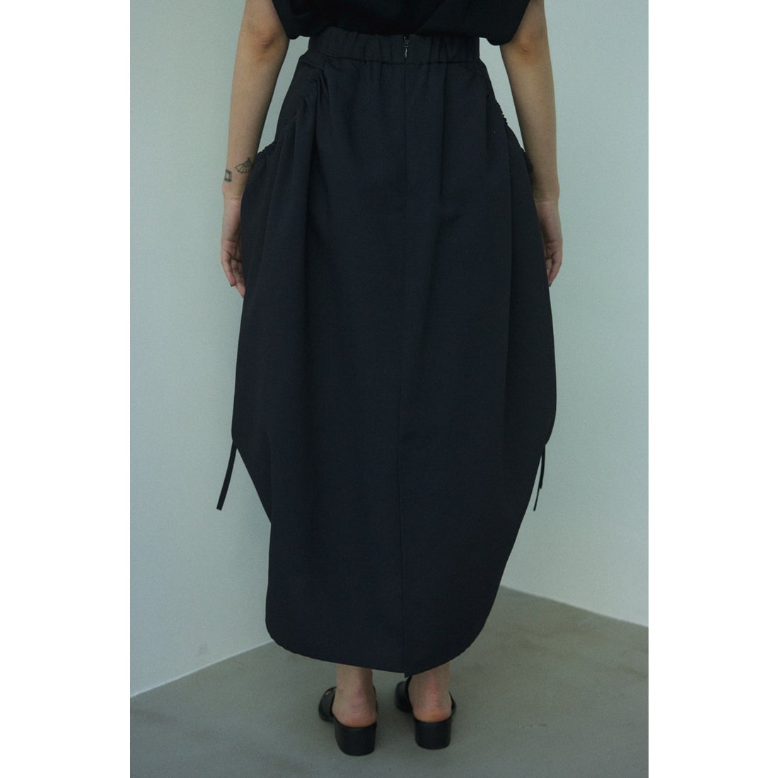 (限定)Black by moussy gather balloon skirt