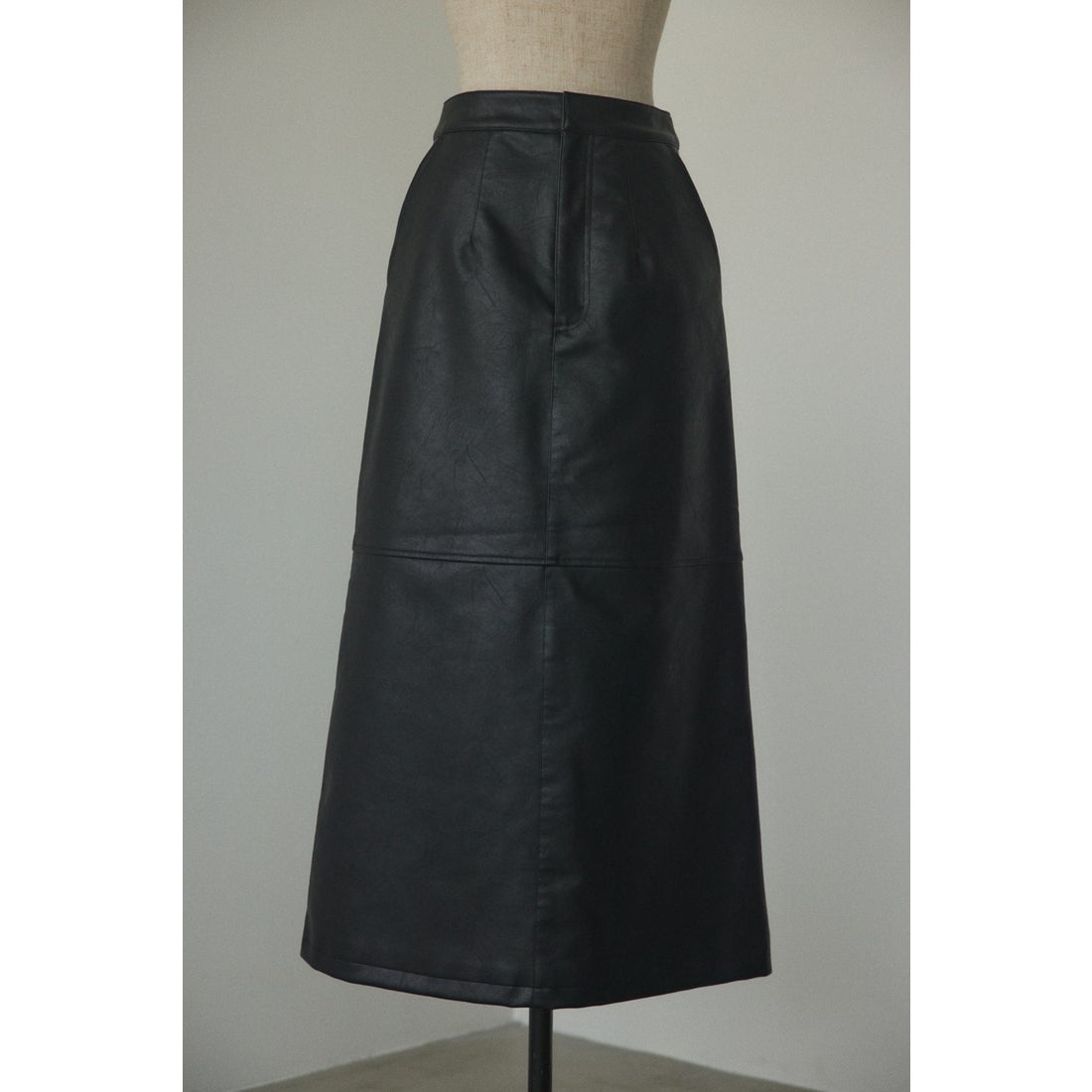 BLACK BY MOUSSY fake leather skirt BLK -ファッション通販 FASHION 