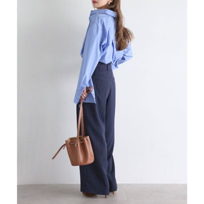 ボンジュールサガン BONJOUR SAGAN ピンストライプサス付きパンツ （NAVY）｜詳細画像