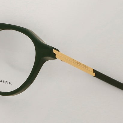 ボッテガヴェネタ BOTTEGA VENETA メガネフレーム 眼鏡フレーム アジアンフィット グリーン ゴールド メンズ BOTTEGA VENETA BV1263O 004 （レンズ：TRANSPARENTフレーム：GREEN）｜詳細画像