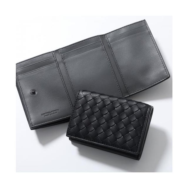 三つ折り財布 515385 V3UN2 バイカラー （1295/ブラック）