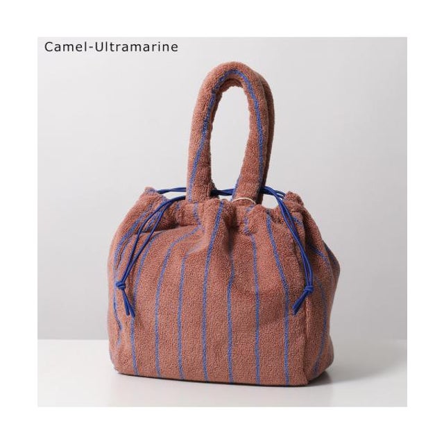 ハンドバッグ NARAM HANDBAG レディース タオル地 （Camel-ultramarine）