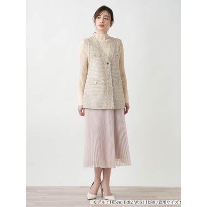 ブールジュ BOURGE 【店舗人気】Vネックベスト （キャメル）｜詳細画像