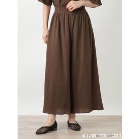 ワイドパンツ （ダークブラウン系）