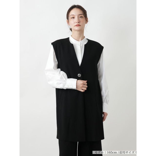 【店舗人気】ロングジレ （ブラック）