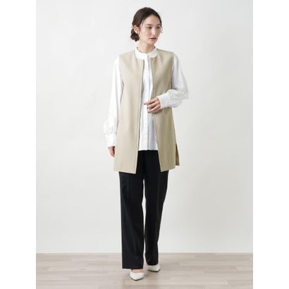 ブールジュ BOURGE 【店舗人気】ロングベスト （ベージュ）｜詳細画像