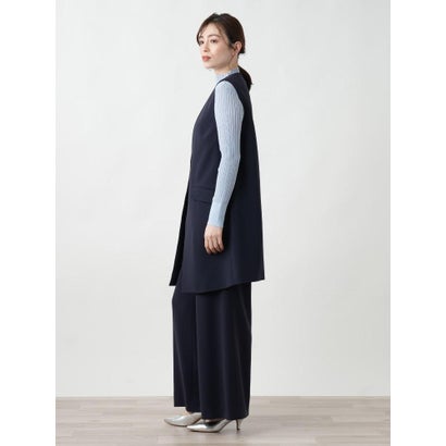 ブールジュ BOURGE 【店舗人気】Vネックロングベスト （ブラック）｜詳細画像