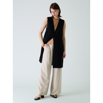 ブールジュ BOURGE 【店舗人気】【セットアップ対応商品】ロングベスト （ブラック）｜詳細画像