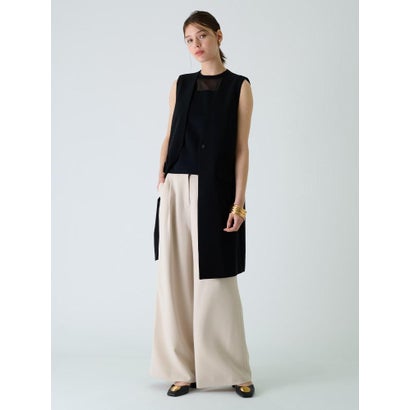 ブールジュ BOURGE 【店舗人気】【セットアップ対応商品】ロングベスト （ブラック）｜詳細画像