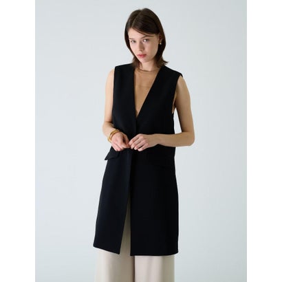 ブールジュ BOURGE 【店舗人気】【セットアップ対応商品】ロングベスト （ブラック）｜詳細画像