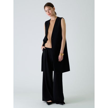 ブールジュ BOURGE 【店舗人気】【セットアップ対応商品】ロングベスト （ブラック）｜詳細画像