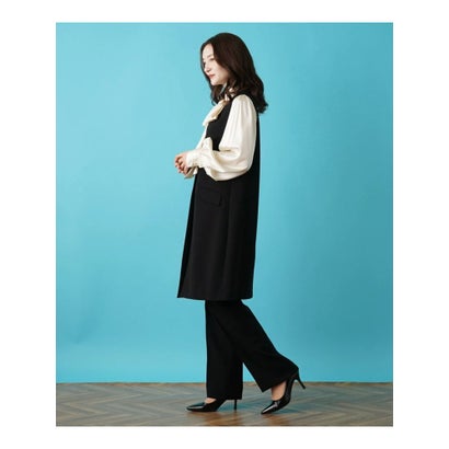 ブールジュ BOURGE 【店舗人気】【セットアップ対応商品】ロングベスト （ブラック）｜詳細画像