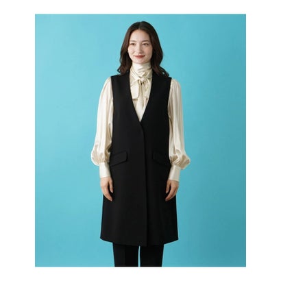 ブールジュ BOURGE 【店舗人気】【セットアップ対応商品】ロングベスト （ブラック）｜詳細画像