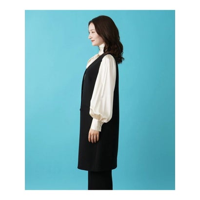 ブールジュ BOURGE 【店舗人気】【セットアップ対応商品】ロングベスト （ブラック）｜詳細画像