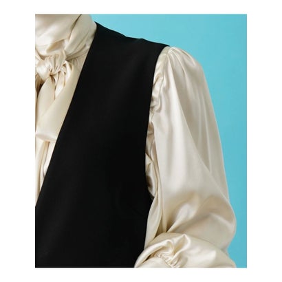 ブールジュ BOURGE 【店舗人気】【セットアップ対応商品】ロングベスト （ブラック）｜詳細画像