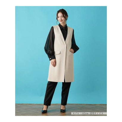 ブールジュ BOURGE 【店舗人気】【セットアップ対応商品】ロングベスト （ブラック）｜詳細画像