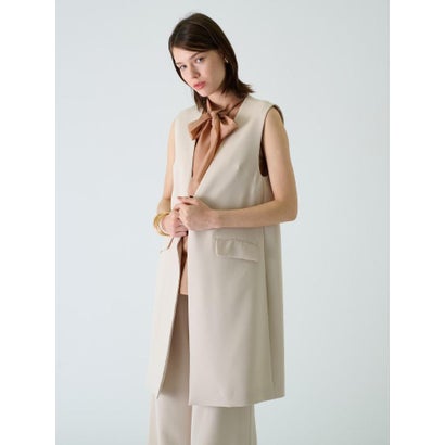 ブールジュ BOURGE 【店舗人気】【セットアップ対応商品】ロングベスト （ブラック）｜詳細画像