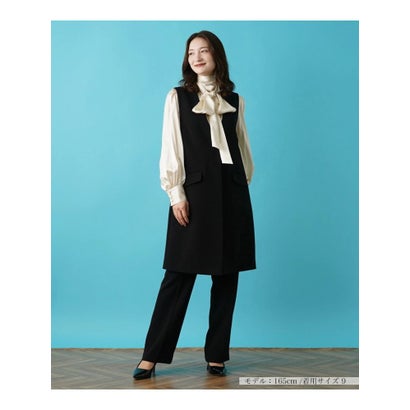 ブールジュ BOURGE 【店舗人気】【セットアップ対応商品】ロングベスト （ブラック）｜詳細画像