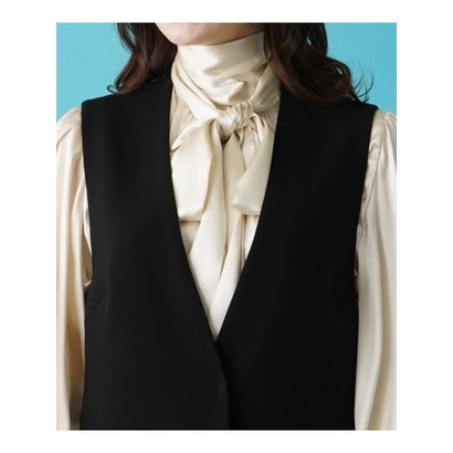 ブールジュ BOURGE 【店舗人気】【セットアップ対応商品】ロングベスト （ブラック）｜詳細画像