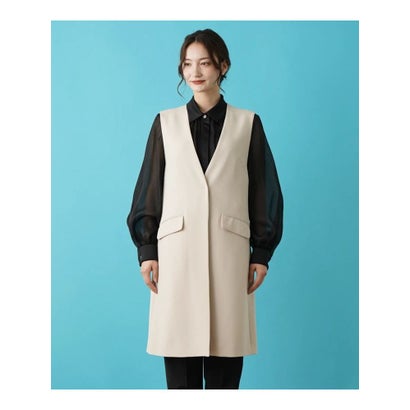 ブールジュ BOURGE 【店舗人気】【セットアップ対応商品】ロングベスト （ブラック）｜詳細画像
