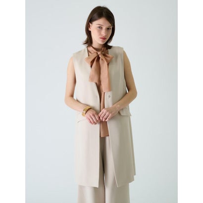 ブールジュ BOURGE 【店舗人気】【セットアップ対応商品】ロングベスト （キャメル）｜詳細画像