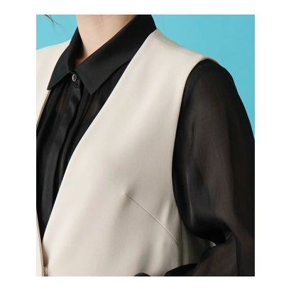 ブールジュ BOURGE 【店舗人気】【セットアップ対応商品】ロングベスト （キャメル）｜詳細画像