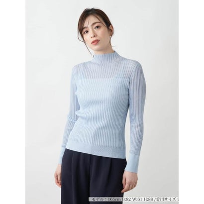 【店舗人気】ハイネックニット （スカイブルー）｜詳細画像