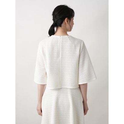 ブールジュ BOURGE 【店舗人気】キーネックブラウス （アイボリー）｜詳細画像