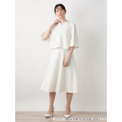 ブールジュ BOURGE 【店舗人気】キーネックブラウス （アイボリー）｜詳細画像