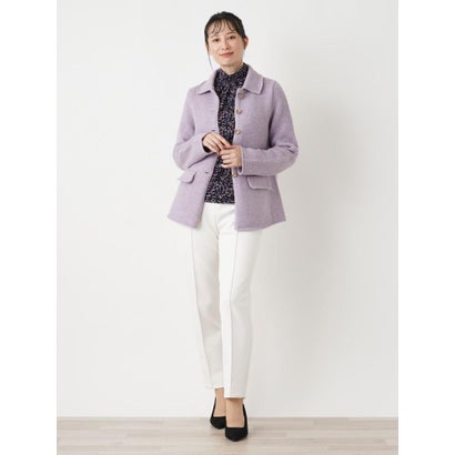 ラメニットジャケット （ネイビー）｜詳細画像