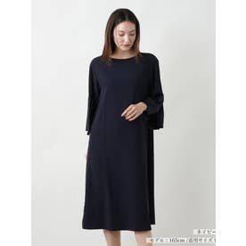 【店舗人気】フレスリーブワンピース （ネイビー）