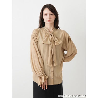 ブールジュ BOURGE カッセンボウタイブラウス （ベージュ）｜詳細画像