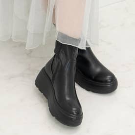 厚底ショートブーツ （ブラック）