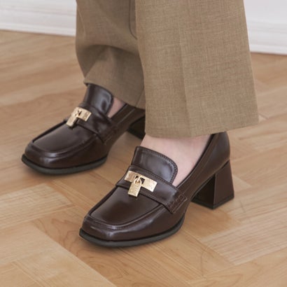 ブリジット バーキン Bridget Birkin イニシャルロックヒールアップローファー （ブラウン）｜詳細画像