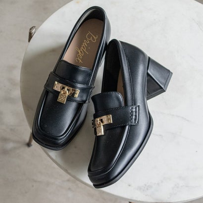 ブリジット バーキン Bridget Birkin イニシャルロックヒールアップローファー （ブラック）｜詳細画像