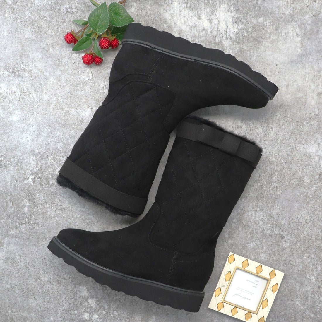 ブリジット バーキン Bridget Birkin キルティングハーフブーツ 