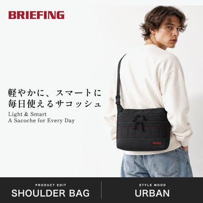 ブリーフィング BRIEFING 日本正規品 ショルダーバッグ メンズ レディース 軽量 斜めがけバッグ 小さめ サコッシュ ブランド 大人 薄型 タブレット B5 0.8L MODULEWARE BRA263L16 （BLACK）｜詳細画像