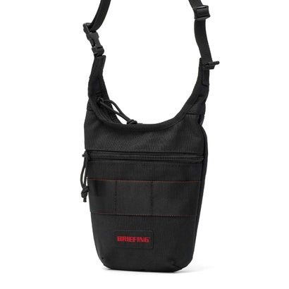 ブリーフィング BRIEFING 日本正規品 ショルダーバッグ メンズ レディース 軽量 斜めがけバッグ 小さめ ブランド ミニショルダー 大人 縦型 ファスナー 0.2L MODULEWARE BRA263L18 （BLACK）｜詳細画像