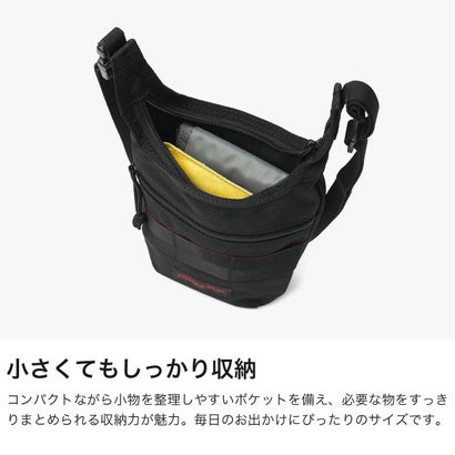 ブリーフィング BRIEFING 日本正規品 ショルダーバッグ メンズ レディース 軽量 斜めがけバッグ 小さめ ブランド ミニショルダー 大人 縦型 ファスナー 0.2L MODULEWARE BRA263L18 （BLACK）｜詳細画像