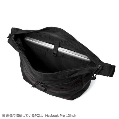 日本正規品 ショルダーバッグ メンズ レディース 斜めがけバッグ 大きめ A4 ブランド 通勤 ビジネス 肩掛け 10.4L MODULEWARE BRA263L19 （BLACK）｜詳細画像