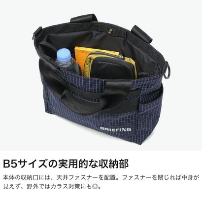 日本正規品 トートバッグ ファスナー付き ミニ おしゃれ バッグ カートトート 小さめ トート REFLECTIVE COLLECTION 2WAY CART TOTE REF BRG263T06 （NAVY）｜詳細画像