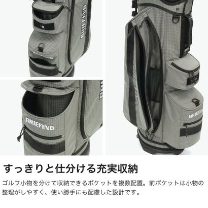 日本正規品 キャディバッグ 軽量 スタンド ゴルフバッグ スタンド式 撥水 9.0型 REFLECTIVE COLLECTION CR-7.5 REF BRG263D01 （NAVY）｜詳細画像