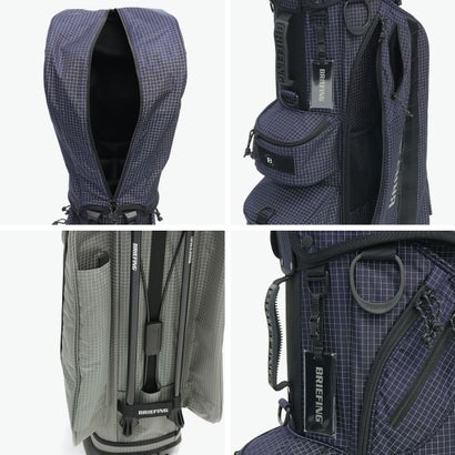 日本正規品 キャディバッグ 軽量 スタンド ゴルフバッグ スタンド式 撥水 9.0型 REFLECTIVE COLLECTION CR-7.5 REF BRG263D01 （NAVY）｜詳細画像