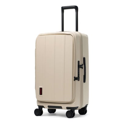 日本正規品 スーツケース フロントオープン Mサイズ キャリーケース TSAロック USBポート付き 静音キャスター 旅行 出張 大きめ JET/TRAVEL H-60T SD BRA253C26 （L.BEIGE）｜詳細画像