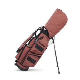 日本正規品キャディバッグ メンズ レディース 軽量 軽い スタンド おしゃれ 8.5型 撥水 4分割 スタンド式 ショルダー ゴルフバッグ DL SERIES CR-9 #02 BRG263D25 （REDBROWN）