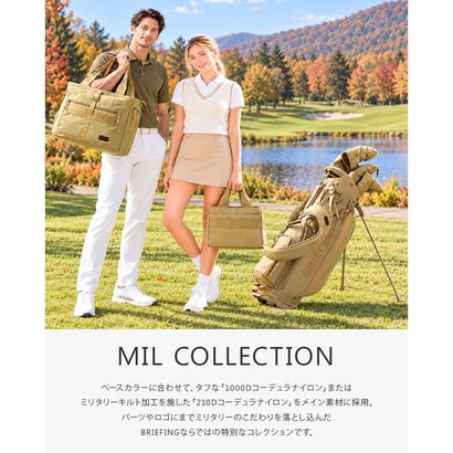 ブリーフィング BRIEFING ブリーフィング ゴルフ ミルコレクション カートバッグ BRIEFING GOLF MIL COLLECTION BRG263T22 （タン）｜詳細画像