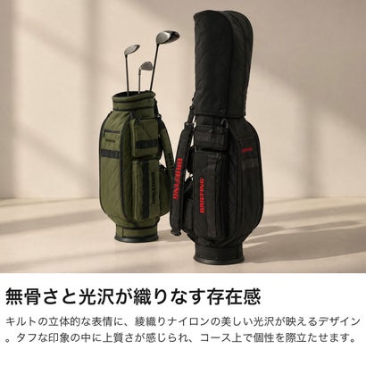 ブリーフィング BRIEFING 日本正規品 キャディバッグ メンズ レディース カート式 46インチ 9.5型 フード 撥水 LIMITED COLLECTION CR-6 #03 QUILTED LTD BRG263D34 （ブラック）｜詳細画像
